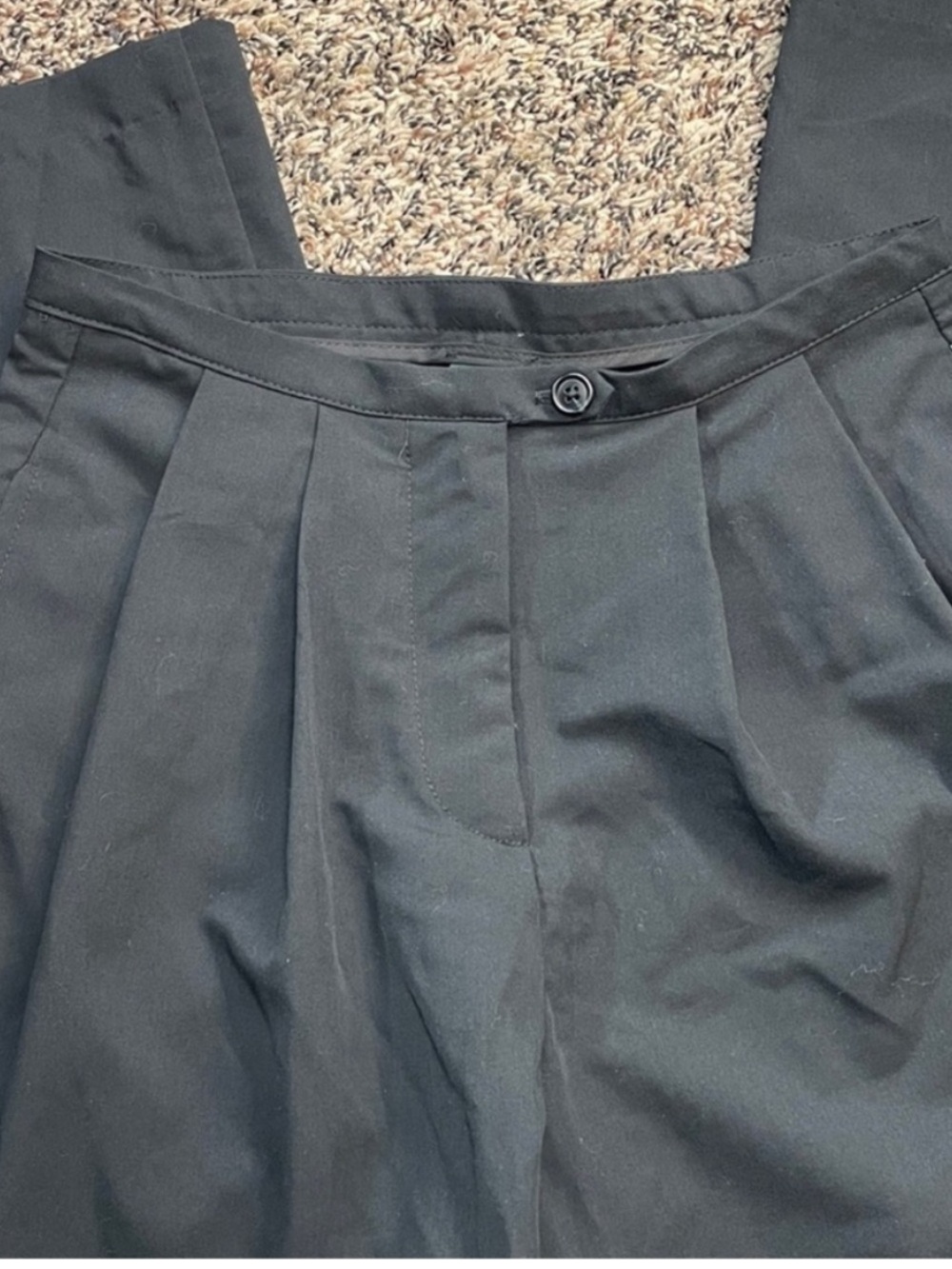 Wild Fable Pleated Tailored Wide Leg Black Trousers Various Sizes | NWT - Picture 4 of 7